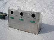 Waste separation in the ski area
