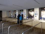 Well-maintained ticket area