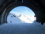 New slope Karlesjochbahn - ski tunnel Wiesejaggl