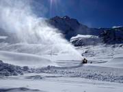 Snow cannon at the Pitztal Glacier