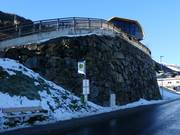Bus stop at the valley station