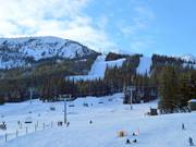View of the base station at the Marmot Basin ski resort