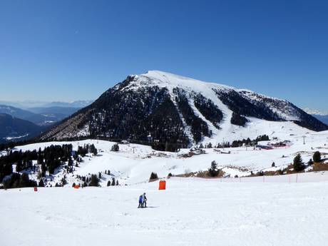 Eggental Valley (Val D’ega): size of the ski resorts – Size Latemar – Obereggen/Pampeago/Predazzo