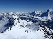 View from the Schilthorn towards Birg and Obere Hubel