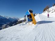 High-performance snow cannon in Bellwald