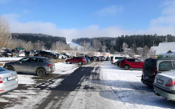 South Bohemian Region (Jihočeský kraj): access to ski resorts and parking at ski resorts – Access, Parking Lipno