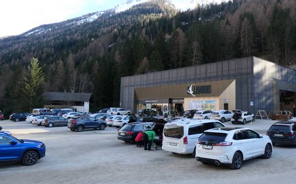 Pflerschtal (Val di Fleres): access to ski resorts and parking at ski resorts – Access, Parking Ladurns