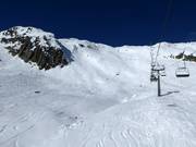 Freeride slope at the Lai Alv chairlift