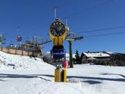 High-performance snow cannon at Piffing