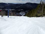 Mogul slope below the four-seater chairlift