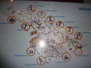 Overview map of the indoor ski hall