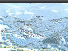 Trail map Soláň – Bzové