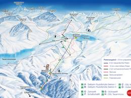 Trail map Weissee Gletscherwelt – Uttendorf