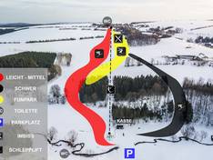 Trail map Am Richtergrund (Massive Snowpark) – Hermsdorf