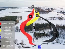 Trail map Am Richtergrund (Massive Snowpark) – Hermsdorf