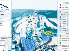 Trail map Biezczadski Wańkowa
