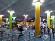 Spacious changing area