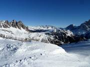 View from the Cima Tognola to the Rolle Pass