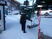 Assistance when boarding the chairlift