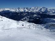 View of the Disentis 3000 ski resort