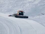 Snow groomer at work