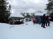 Rest area in the Voss ski resort