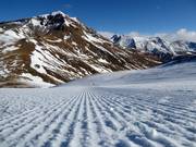 Very good slope grooming in the Cerler ski area
