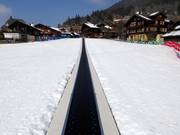 Conveyor belt of the Swiss Ski and Snowboard School Wengen