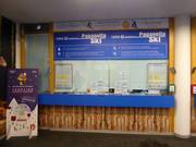 Well-maintained ticket area in Andalo