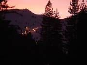 Night skiing resort Palisades Tahoe