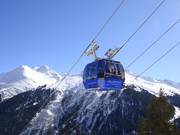 Galzigbahn - 24pers. Funitel - wind stable gondola lift with two parallel haul ropes at a distance