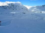 Lower section of the Mittelberg run