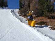 Efficient snow cannons in the ski resort of Watles