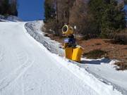 High-performance snow cannons in the Watles ski area