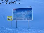 Slope map - Hochzeiger 2.5 cable car mountain station