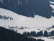 Cross at the Teux drag lift in Notre Dame de Bellecombe 1350