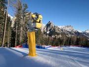 Snowmaking at Ciampedie