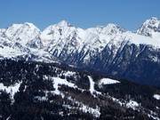 View from Grosseck to the Moserkopf drag lift