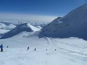 Access from the Vorab Glacier to slope 35 Sattel