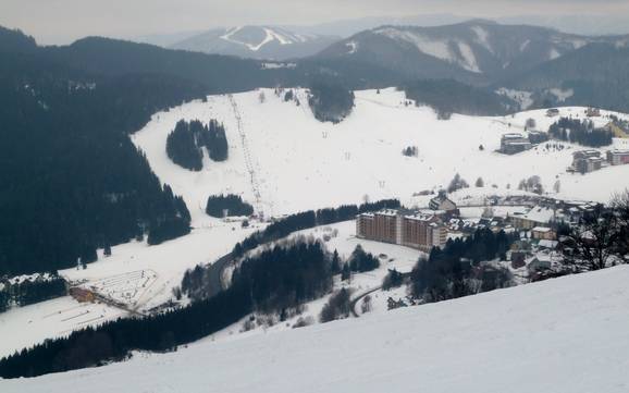 Staré Hory Mountains (Starohorské vrchy): size of the ski resorts – Size Donovaly (Park Snow)