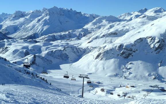 Biggest height difference in the North Eastern Alps – ski resort St. Anton/St. Christoph/Stuben/Lech/Zürs/Warth/Schröcken – Ski Arlberg