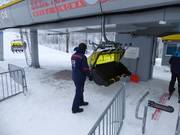 The staff is always present at the entry point.