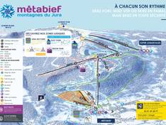 Trail map Métabief