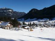 View of the accommodations in Gosau