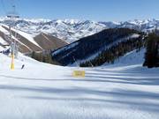 Wide family slopes in Warm Springs