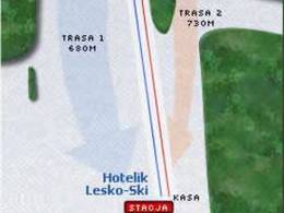 Trail map Lesko-Ski – Weremień