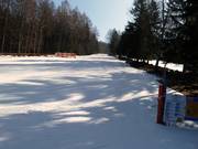 Practice lift with slope at the valley station