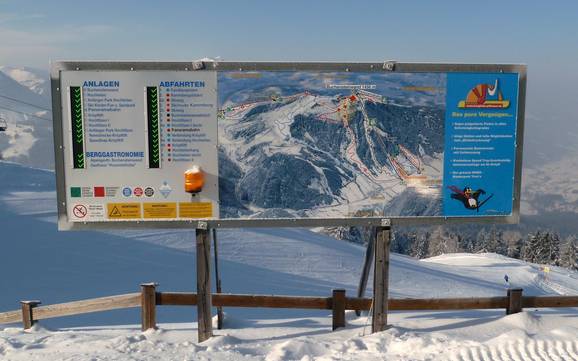 Lofer and Leogang Mountains: orientation within ski resorts – Orientation Buchensteinwand (Pillersee) – St. Ulrich am Pillersee/St. Jakob in Haus/Hochfilzen