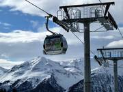 WIDI laughs down from the gondola