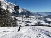 Mogul slope beneath the Kombibahn Rittisberg